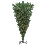 Árbol de Navidad artificial preiluminado invertido con juego de