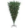 Árbol de Navidad artificial preiluminado invertido con juego de
