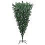 Árbol de Navidad artificial preiluminado al revés con set de