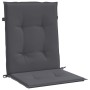 Low back garden chair cushion 4 pcs anthracite Oxford fabric by vidaXL, Cushions for chairs and sofas - Ref: Foro24-47549, Pr...