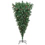 Árbol de Navidad artificial preiluminado al revés con juego de