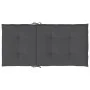 Low back garden chair cushion 4 pcs anthracite Oxford fabric by vidaXL, Cushions for chairs and sofas - Ref: Foro24-47549, Pr...