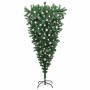 Árbol de Navidad artificial preiluminado al revés con juego de