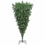 Árbol de Navidad artificial preiluminado al revés con juego de