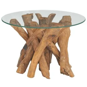 Solid teak wood coffee table 60 cm by vidaXL, Coffee table - Ref: Foro24-243473, Price: 202,64 €, Discount: %