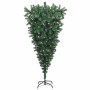 Árbol de Navidad artificial preiluminado al revés con conjunto