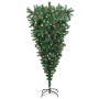 Árbol de Navidad artificial preiluminado al revés con set de