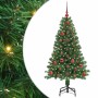 Árbol de Navidad artificial Verde 120 cm PVC y Acero y Plástico