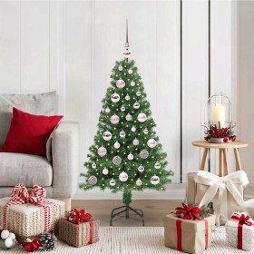 Árbol de Navidad artificial Verde 120 cm PVC y Acero y Plástico