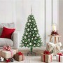 Árbol de Navidad artificial Verde 120 cm PVC y Acero y Plástico