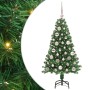 Árbol de Navidad artificial Verde 120 cm PVC y Acero y Plástico