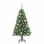 Árbol de Navidad artificial Verde 120 cm PVC y Acero y Plástico