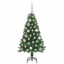 Árbol de Navidad artificial Verde 120 cm PVC y Acero y Plástico