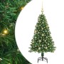Árbol de Navidad artificial Verde 120 cm PVC y Acero y Plástico