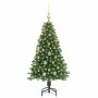 Árbol de Navidad artificial Verde 120 cm PVC y Acero y Plástico