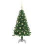 Árbol de Navidad artificial Verde 120 cm PVC y Acero y Plástico