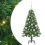 Árbol de Navidad artificial Verde 120 cm PVC y Acero y Plástico