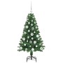 Árbol de Navidad artificial Verde 120 cm PVC y Acero y Plástico