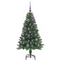 Árbol de Navidad artificial Verde 120 cm PVC y Acero y Plástico