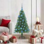Árbol de Navidad artificial Verde 120 cm PVC y Acero y Plástico
