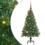 Árbol de Navidad artificial Verde 120 cm PVC y Acero y Plástico
