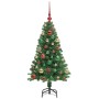 Árbol de Navidad artificial Verde 120 cm PVC y Acero y Plástico