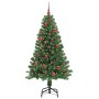 Árbol de Navidad artificial Verde 150 cm PVC y Acero y Plástico