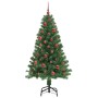 Árbol de Navidad artificial Verde 150 cm PVC y Acero y Plástico