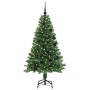 Árbol de Navidad artificial Verde 150 cm PVC y Acero y Plástico