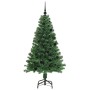 Árbol de Navidad artificial Verde 150 cm PVC y Acero y Plástico