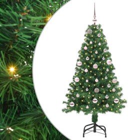 Árbol de Navidad artificial Verde 150 cm PVC y Acero y Plástico