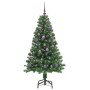 Árbol de Navidad artificial Verde 150 cm PVC y Acero y Plástico