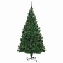 Árbol de Navidad artificial Verde 210 cm PVC y Acero y Plástico