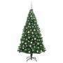 Árbol de Navidad artificial Verde 210 cm PVC y Acero y Plástico