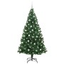 Árbol de Navidad artificial Verde 210 cm PVC y Acero y Plástico