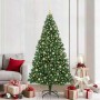 Árbol de Navidad artificial Verde 210 cm PVC y Acero y Plástico