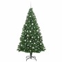 Árbol de Navidad artificial Verde 210 cm PVC y Acero y Plástico