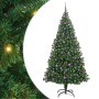 Árbol de Navidad artificial Verde 210 cm PVC y Acero y Plástico