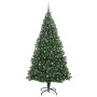 Árbol de Navidad artificial Verde 210 cm PVC y Acero y Plástico