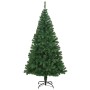 Árbol de Navidad artificial Verde 210 cm PVC y Acero y Plástico