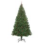 Árbol de Navidad artificial Verde 240 cm PVC y Acero y Plástico