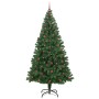 Árbol de Navidad artificial Verde 240 cm PVC y Acero y Plástico