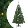 Árbol de Navidad artificial Verde 240 cm PVC y Acero y Plástico