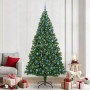 Árbol de Navidad artificial Verde 240 cm PVC y Acero y Plástico