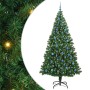 Árbol de Navidad artificial Verde 240 cm PVC y Acero y Plástico