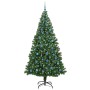 Árbol de Navidad artificial Verde 240 cm PVC y Acero y Plástico