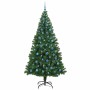Árbol de Navidad artificial Verde 240 cm PVC y Acero y Plástico