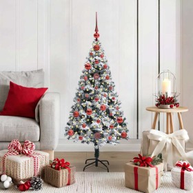 Árbol de Navidad artificial Verde 120 cm PVC y Acero y Plástico