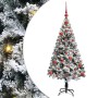 Árbol de Navidad artificial Verde 120 cm PVC y Acero y Plástico