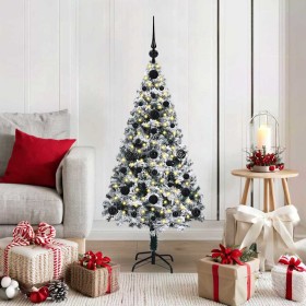 Árbol de Navidad artificial Verde 120 cm PVC y Acero y Plástico